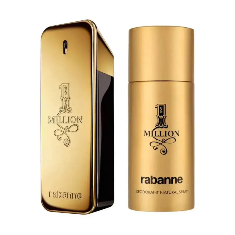 1 Million conjunto presente Eau de Toilette 100 ml + desodorizante em spray para homem