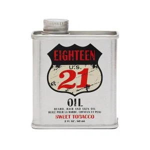18.21 Man Made Beard, Hair & Skin Oil Sweet Tobacco óleo multifuncional para barba