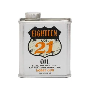 18.21 Man Made Óleo para barba, cabelo e pele Noble Oud óleo multifuncional para barba