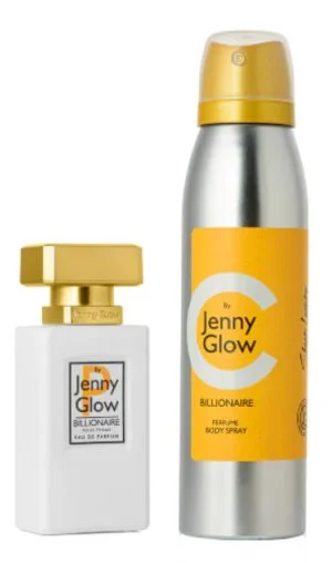 2PC G/S JENNY GLOW Billionaire 30 ML + Spray corporal