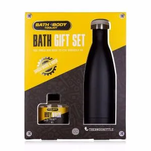 Kit de Banho Accentra Bath Body Toolkit Conjunto de Presentes Gel de Banho 140 ml + Garrafa Térmica