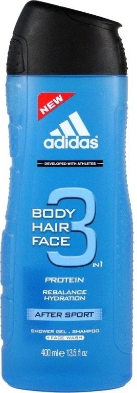 Adidas After Sport gel de duche 3 em 1 para homens