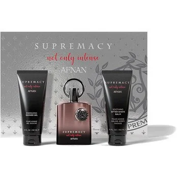 Supremacy Not Only Intense conjunto de presente 100 ml + gel de banho 150 ml + bálsamo pós-barba extrato de perfume para homem