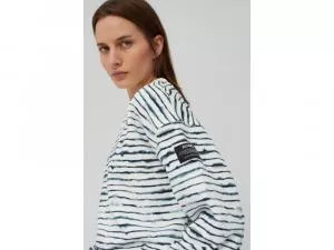Ecoalf Akaroa Sweatshirt Woman Navy Stripe