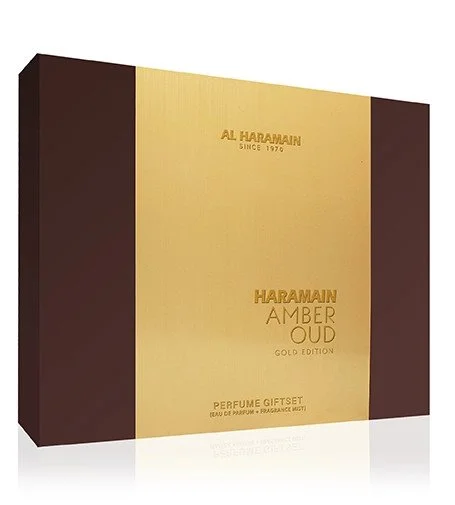 Amber Oud Gold Edition conjunto de oferta 75 ml + eau de parfum 30 ml + bruma corporal eau de parfum unissexo 75 ml parfemovana voda 30 ml telova mlha parfemovana voda 200 ml unisex
