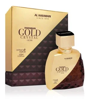 Al Haramain Gold Crystal Oudh extrato de perfume unissexo