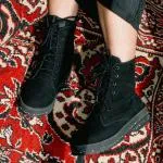 Perky Bota de tornozelo Rustic Black