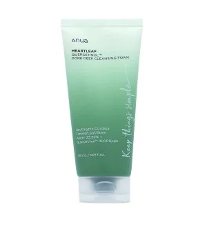 Anua Heartleaf Quercetinol Pore Deep Cleansing Foam espuma de limpeza para poros obstruídos