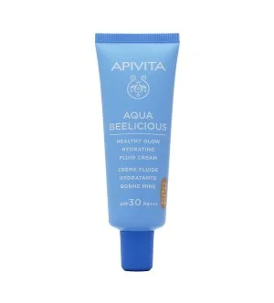 Apivita Aqua Beelicious Fluid Cream creme hidratante com cor SPF 30