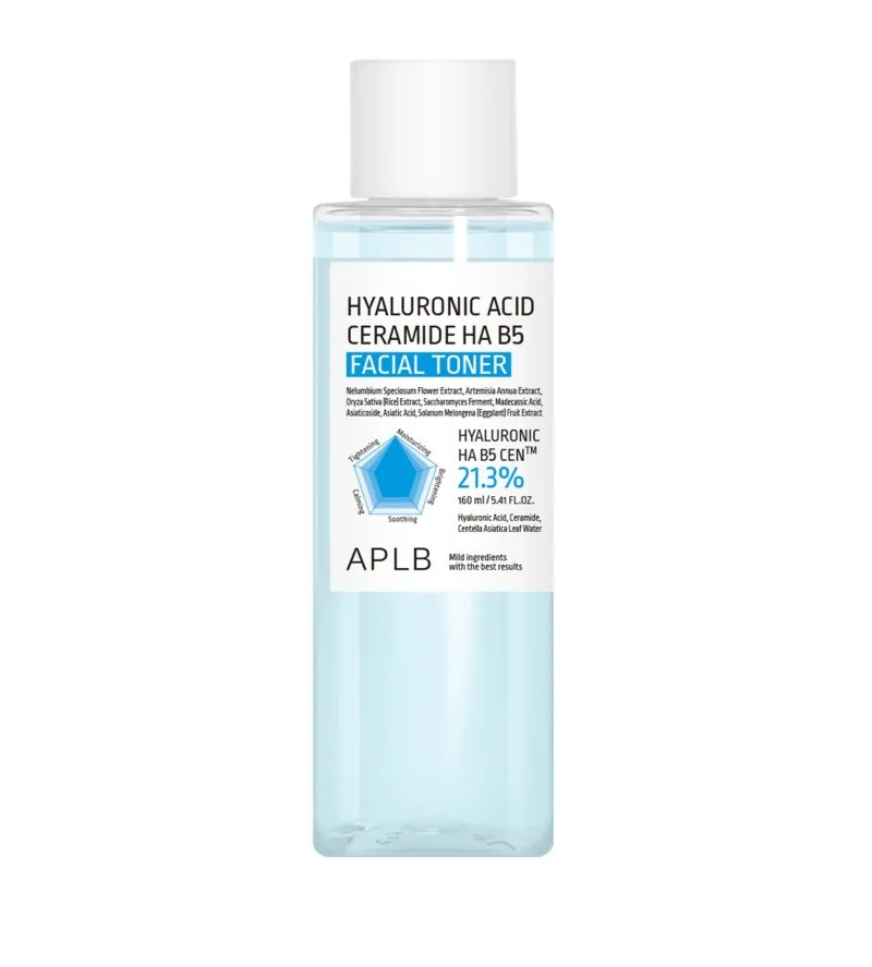 Tónico Facial de Ácido Hialurónico e Ceramida HA B5 hidratante e nutritivo 160 ml