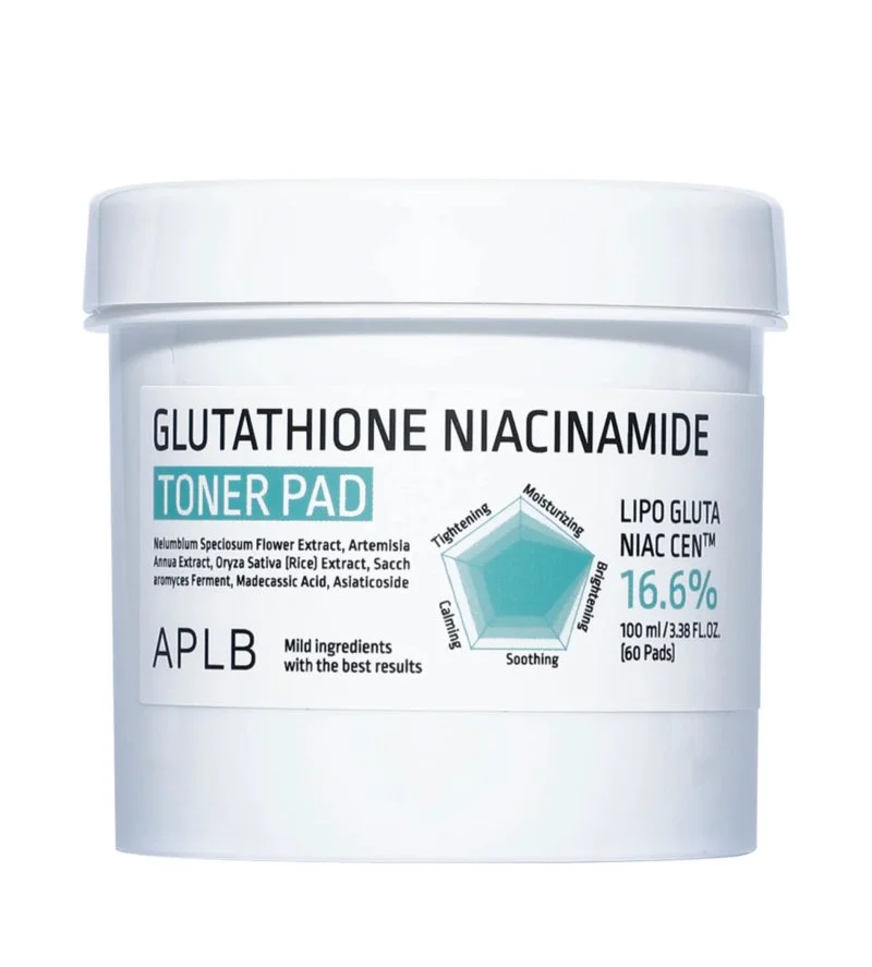 Almofadas de tónico com glutationa e niacinamida hidratantes e iluminadoras 60 unid. / 100 ml