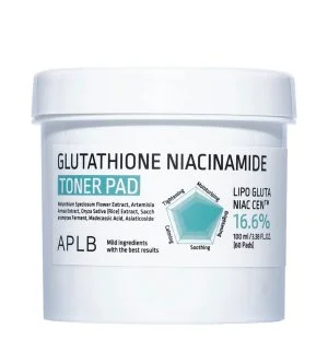 APLB Almofadas de tónico com glutationa e niacinamida hidratantes e iluminadoras 60 unid. /