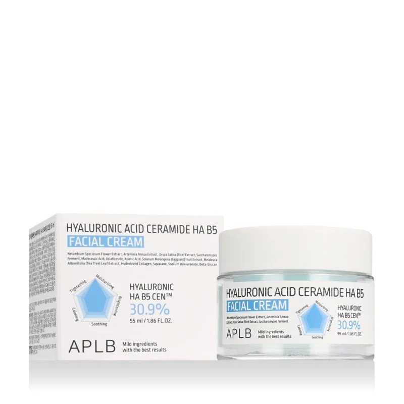 Creme Facial com Ácido Hialurônico, Ceramida e HA B5 55 ml