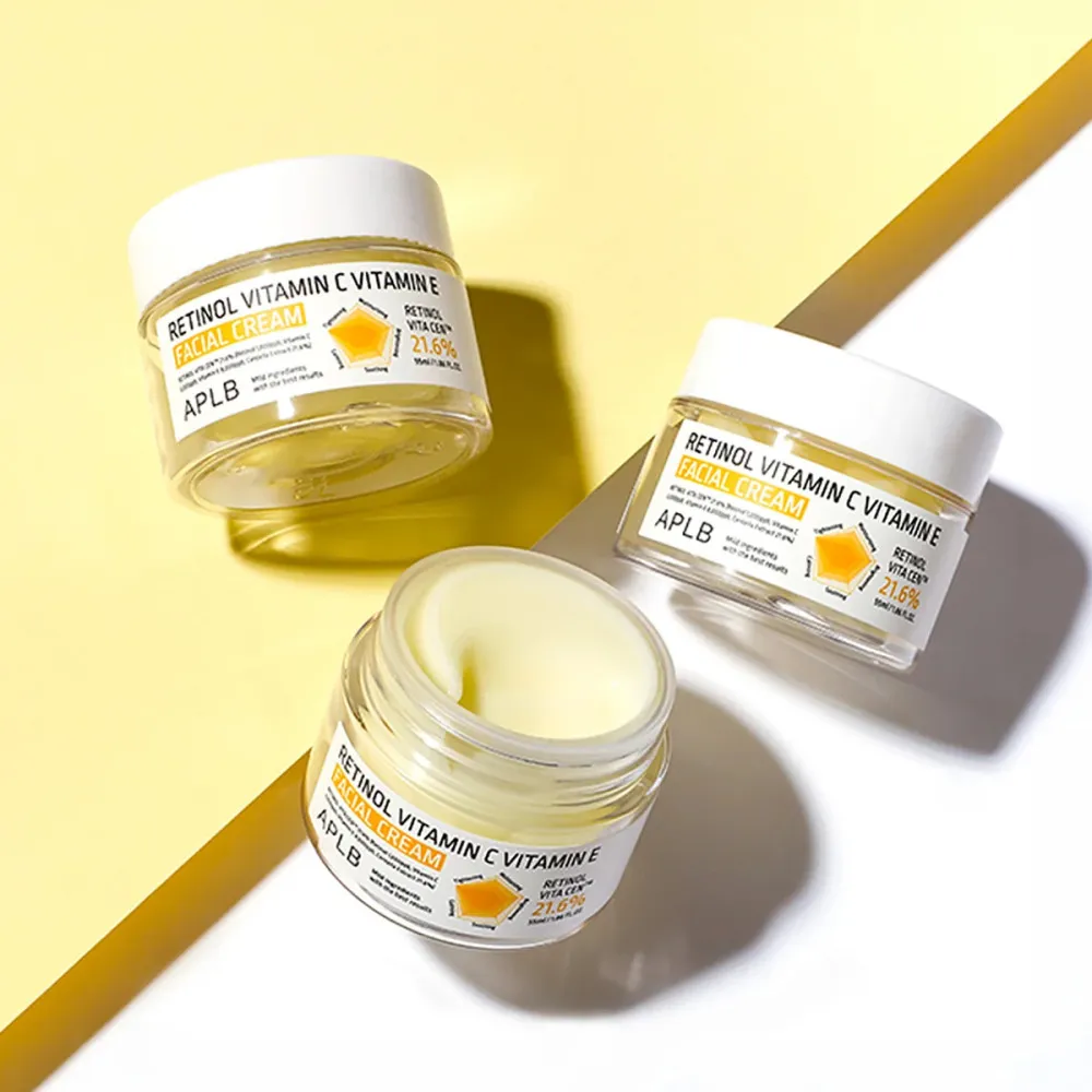 Retinol Vitamina C Vitamina E Creme Facial Anti-Idade 55 ml