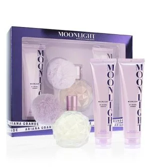 Ariana Grande Moonlight conjunto de oferta 100 ml + creme corporal 100 ml + gel de banho eau de parfum para mulher