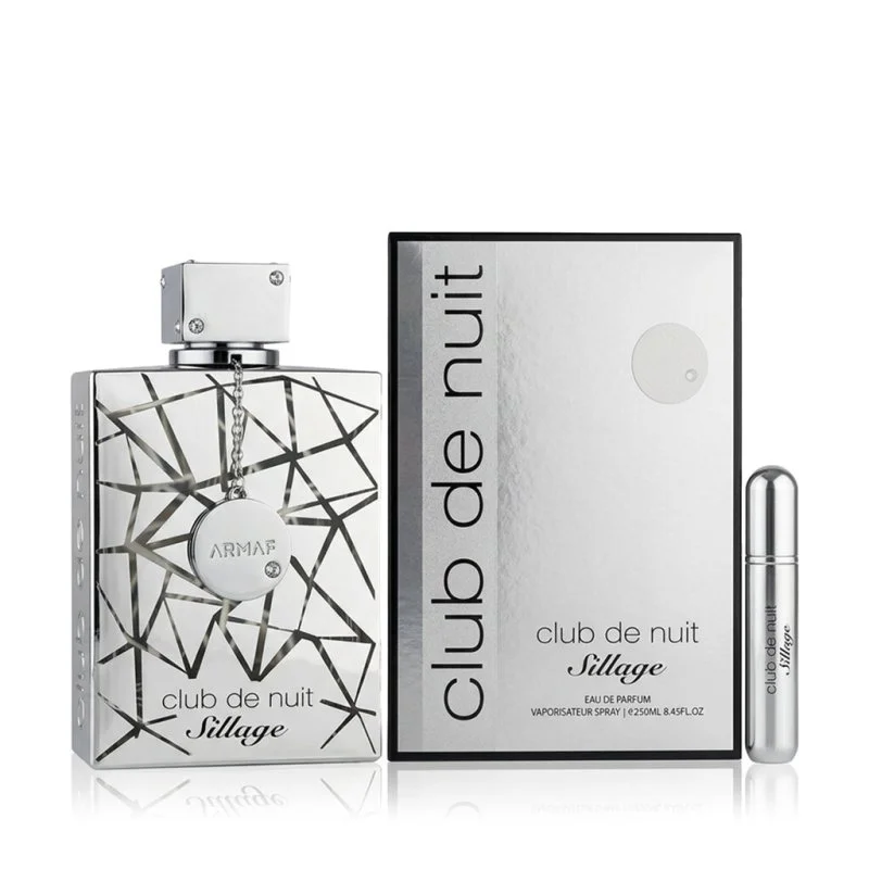 Club de Nuit Sillage 250 ml + spray de bolso recarregável eau de parfum unissexo 5 ml