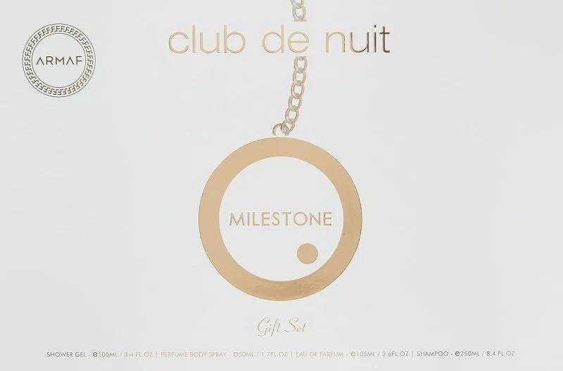 Club de Nuit Milestone Kit - Água de Perfume 30 ml + Bruma Capilar 55 ml + Sabonete 130 g + Spray Corporal 50 ml
