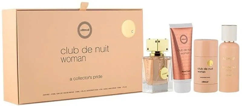 Club de Nuit Woman Conjunto - Eau de Parfum 30 ml + Bruma para Cabelo 55 ml + Desodorizante em Stick 75 g + Creme de Mãos 50 ml