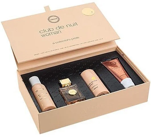 Club de Nuit Woman Conjunto - Eau de Parfum 30 ml + Bruma para Cabelo 55 ml + Desodorizante em Stick 75 g + Creme de Mãos 50 ml