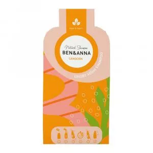 Ben & Anna Champô em pó (2×20 g) - Sea Buckthorn - regenera e acalma