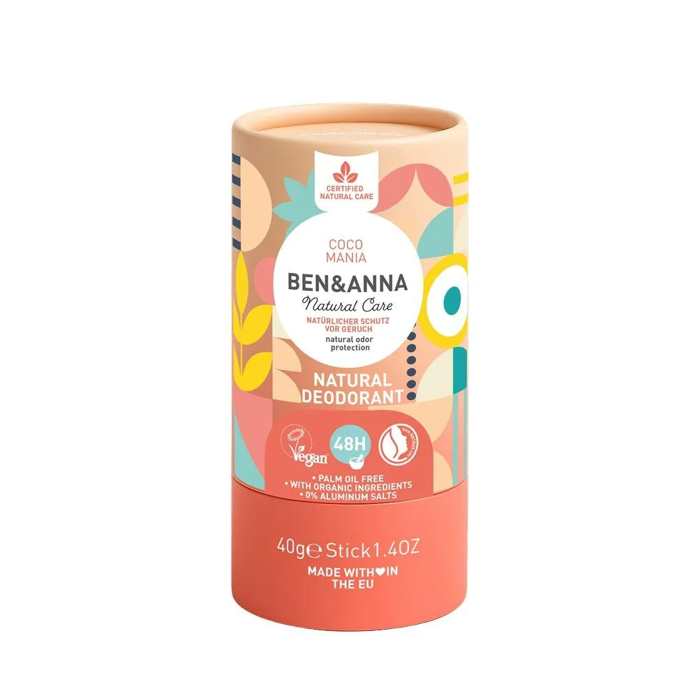 Ben & Anna Desodorizante sólido (40 g) - Coco