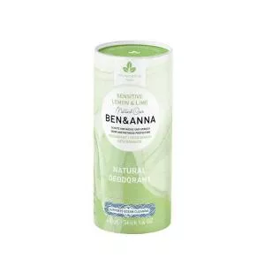 Ben & Anna Desodorizante sólido Sensitive (40 g) - Limão e Lima - sem bicarbonato de sódio