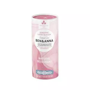 Ben & Anna Desodorizante sólido Sensitive (40 g) - Flor de Cerejeira - sem bicarbonato de sódio