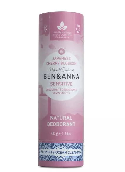 Ben & Anna Desodorizante Sólido Sensível (60 g) - Flor de Cerejeira