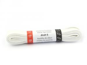 Cordões de sapato brancos