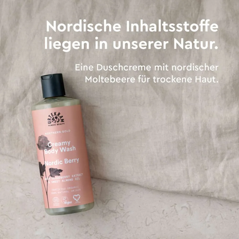 Urtekram Gel de duche de bagas nórdicas orgânicas 500 ml