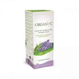 Organyc Gel de duche Bio para peles sensíveis e higiene íntima com lavanda, 250 ml