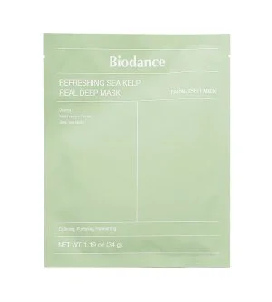 Biodance Refreshing Sea Kelp Real Deep Mask máscara facial calmante de hidrogel 34 g