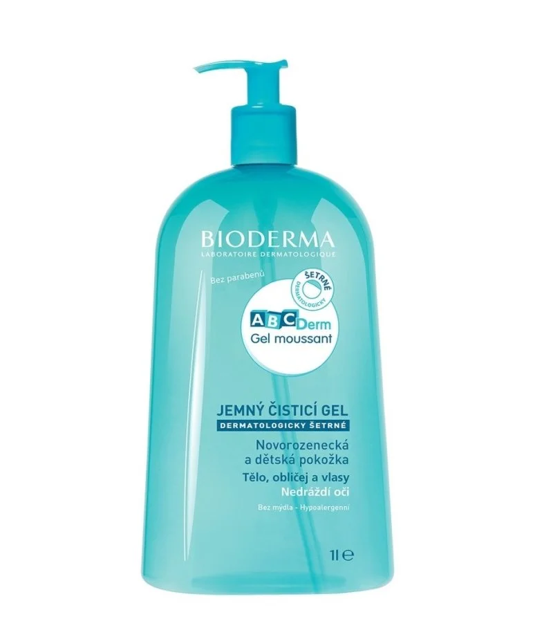 ABCDerm Gel Moussant gel de limpeza suave para crianças 1000 ml