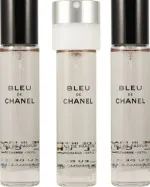 Bleu de Chanel EDP recarga com vaporizador 20 ml + EDP recarga 2 x 20 ml M 60 ml