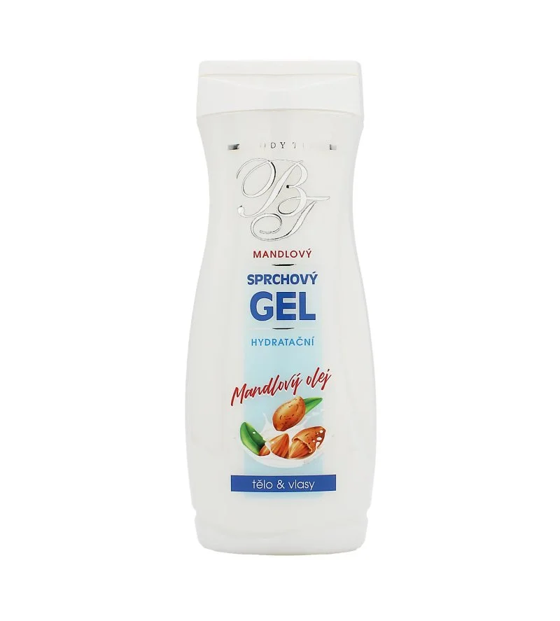 Vivaco Body Tip gel de banho hidratante com leite de amêndoas 300 ml