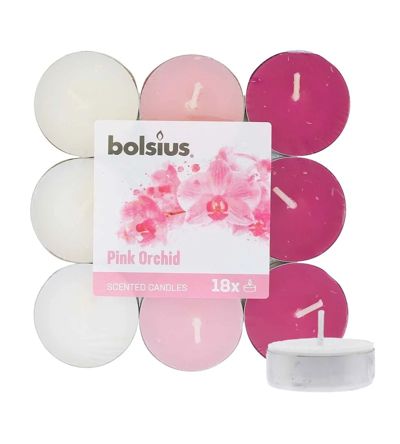 Velas de chá perfumadas Orquídea 4 h 18 un.