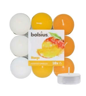 Bolsius Scented Tealights Manga 4h vela de chá 18 un.