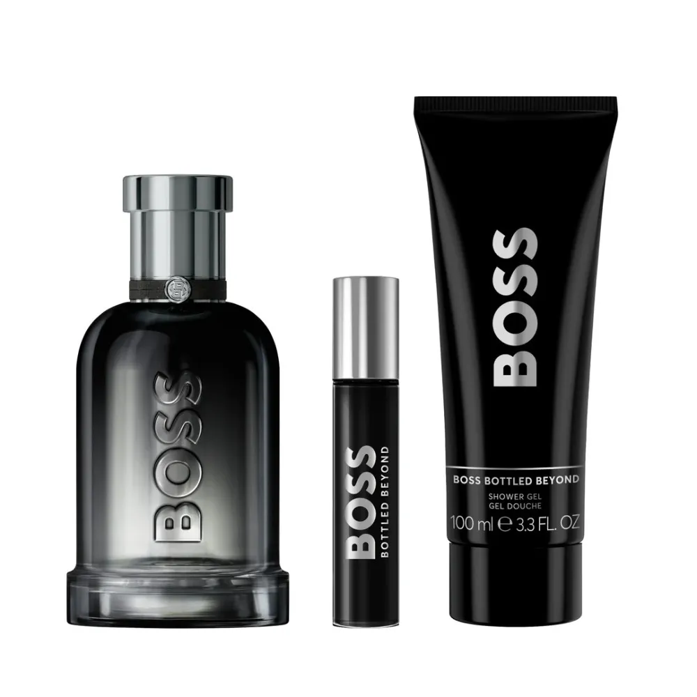 Boss Boss Bottled Beyond 100 ml + EDP MINI 10 ml + gel de duche 100 ml eau de parfum para homem