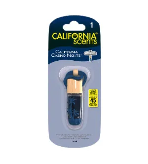 California Scents Hanging Vial California Casino Nights fragrância para carro 5 ml