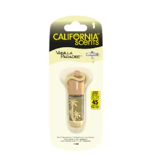California Scents Hanging Vial Vanilla Paradise fragrância para carro 5 ml