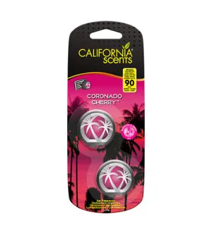 Difusor Mini California Scents Coronado Cherry fragrância para carro 2 x 3 ml