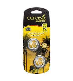 California Scents Mini Diffuser Golden State Delight fragrância para carro 2 x 3 ml