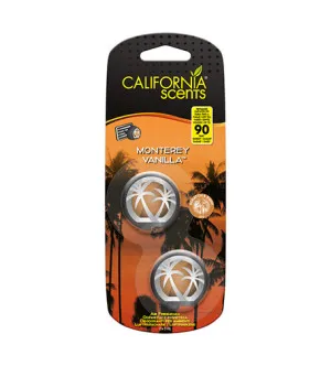 California Scents Mini Diffuser Monterey Vanilla fragrância para carro 2 x 3 ml