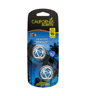 California Scents Mini Diffuser Newport New Car aroma para carro 2 x 3 ml