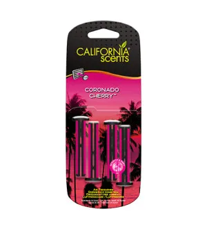 California Scents Vent Stick Coronado Cherry fragrância para carro 4 un.