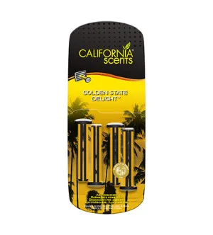 California Scents Vent Stick Golden State Delight ambientador para carro 4 unidades