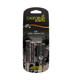 California Scents Vent Stick Ice fragrância para carro 4 unid.