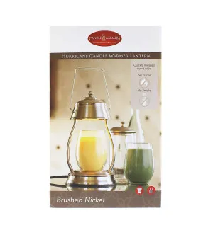 Candle Warmers Hurricane lanterna aquecedora para velas níquel