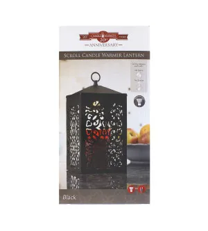Candle Warmers Scroll aquecedor de velas preto