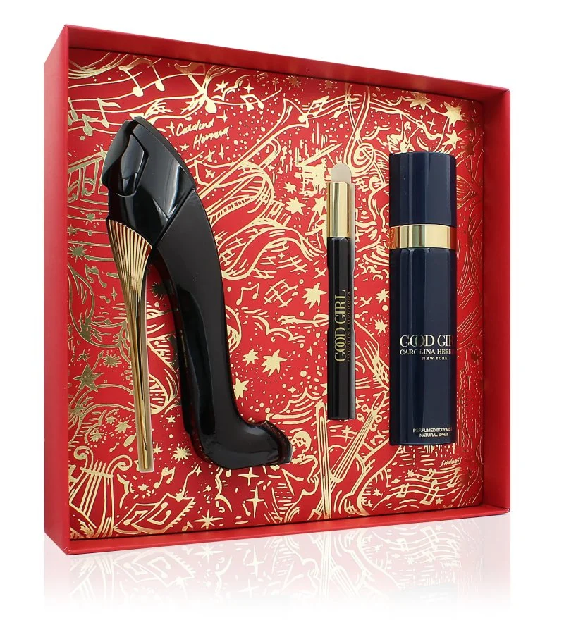 Good Girl conjunto de presente 50 ml + bruma corporal 100 ml + água de perfume para mulher